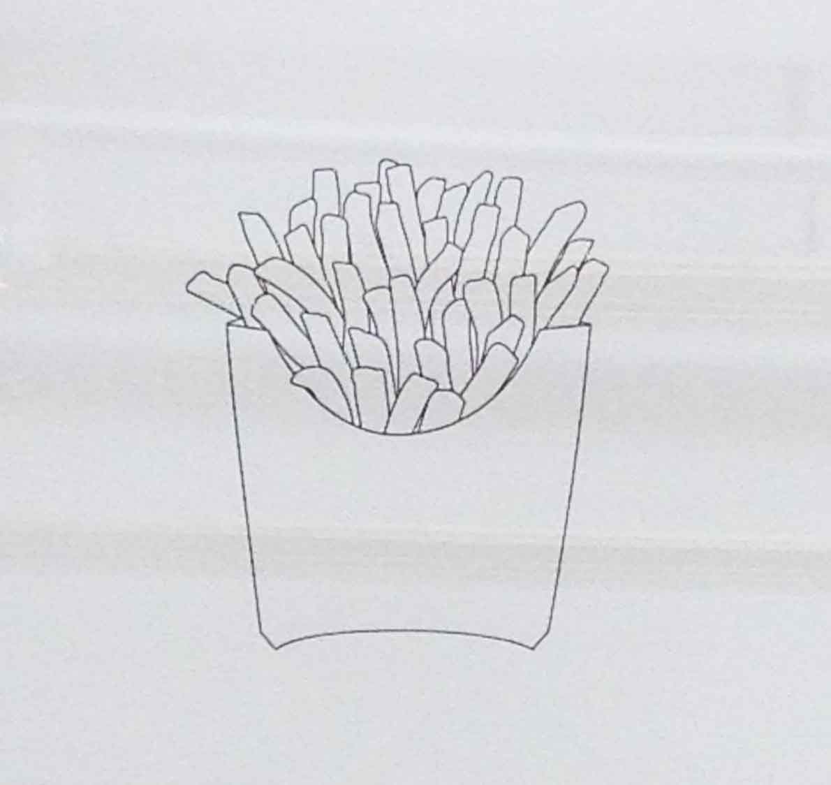 Drawing by Michael Craig-Martin at the Royal Academy summer exhibition