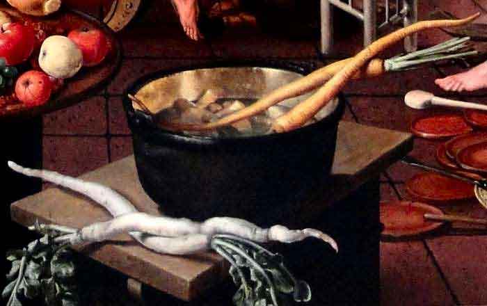 Carrot detail by Pieter Aertsen