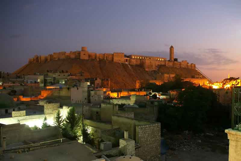 The lovely citadel of Aleppo before destruction by war