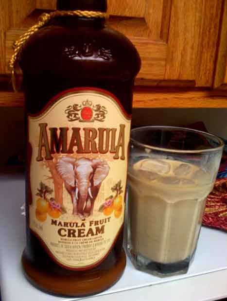 Amarula - made from the fruit of the Amarula tree, beloved of elephants