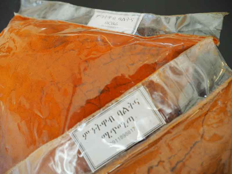 What to do with 1.5 Kg of super-hot berbere... the orange is hotter than the more lethal-looking red...