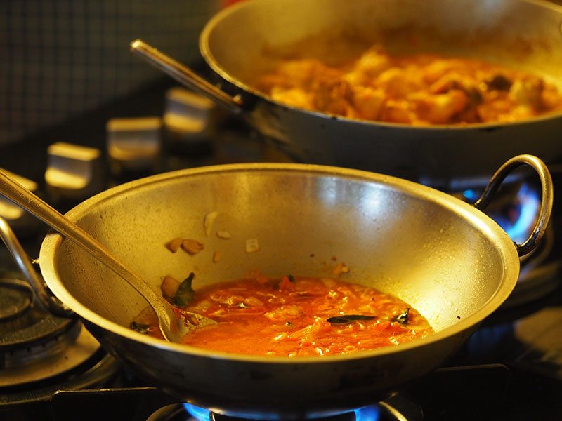 The mild Byadgi chilli gives a bright red colour to the sauce