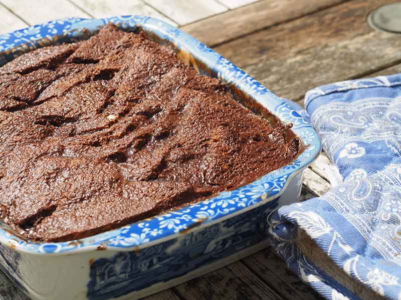 Rum and Chocolate Bread and Butter Pudding