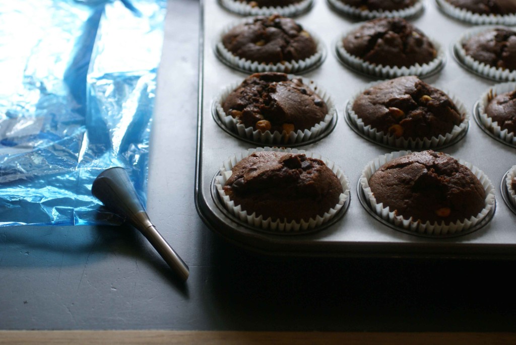 gooey filled chocolate muffin recipe