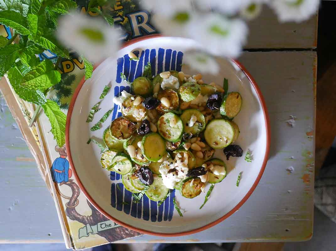 courgette and feta salad recipe