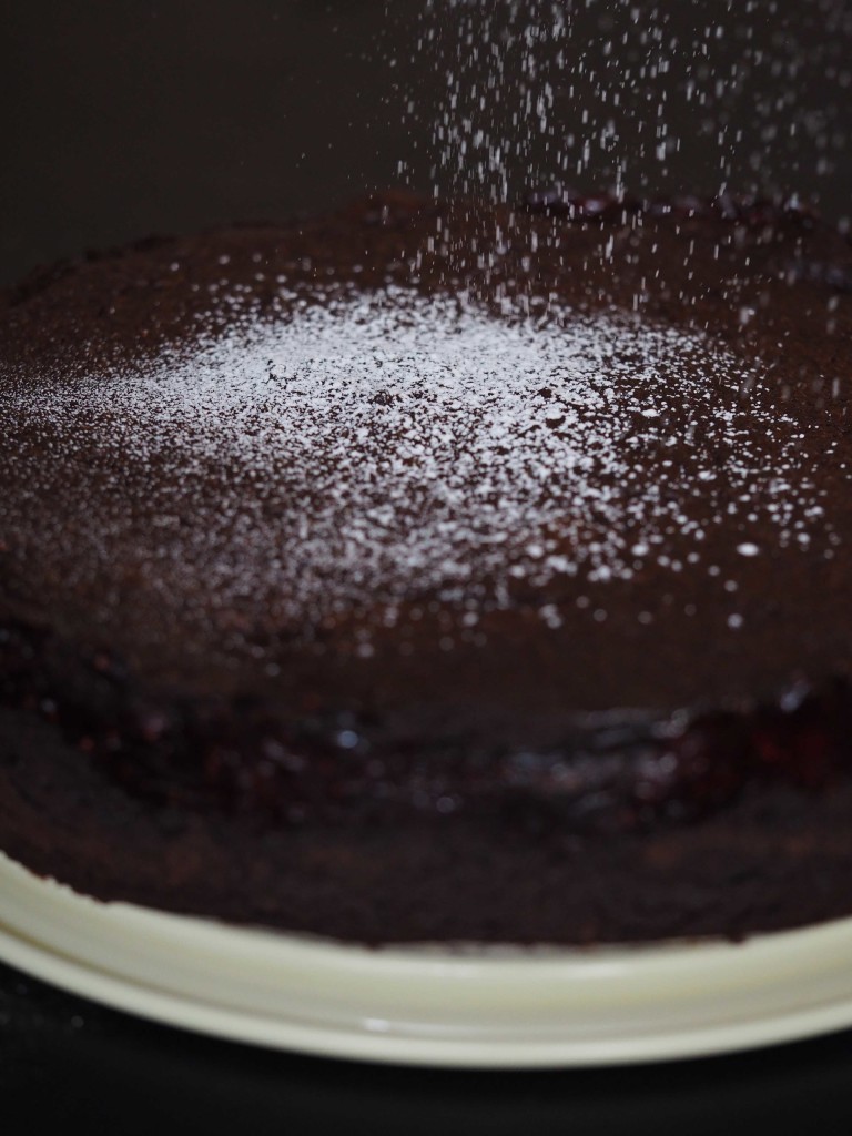 cranberry and chocolate cake
