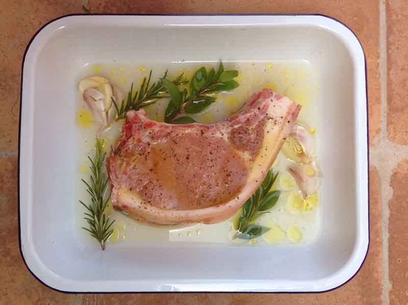 gammon marinated in gin