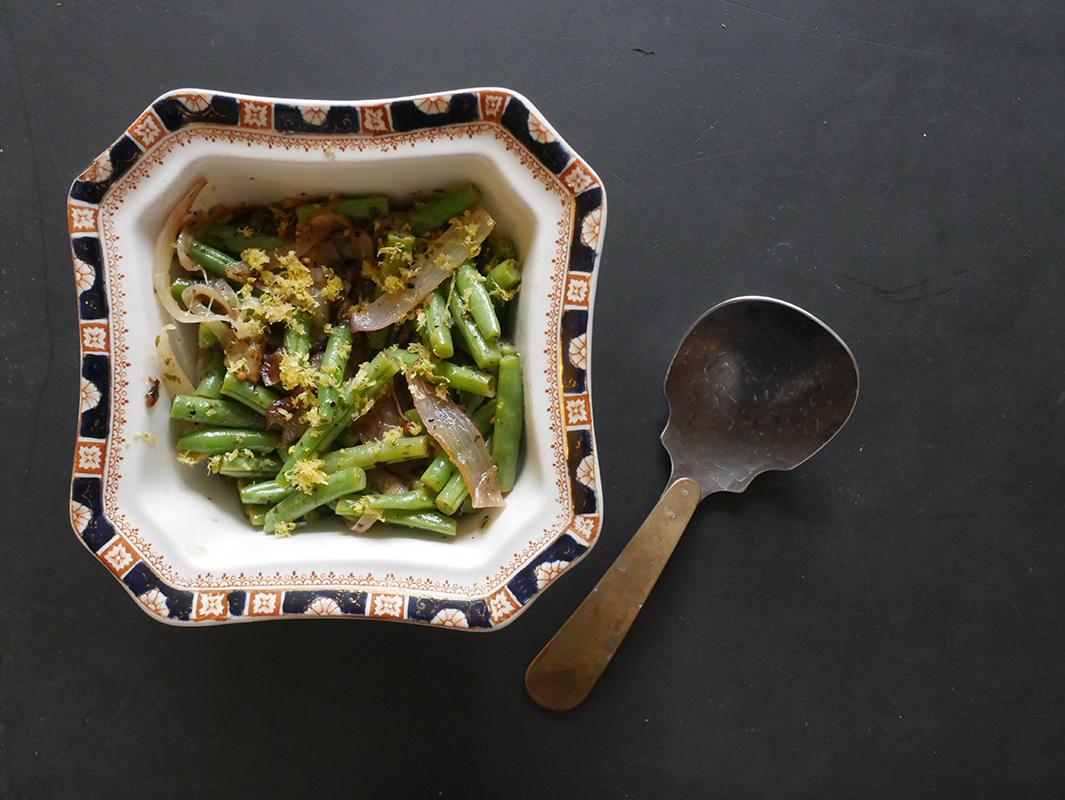 green beans with fenugreek