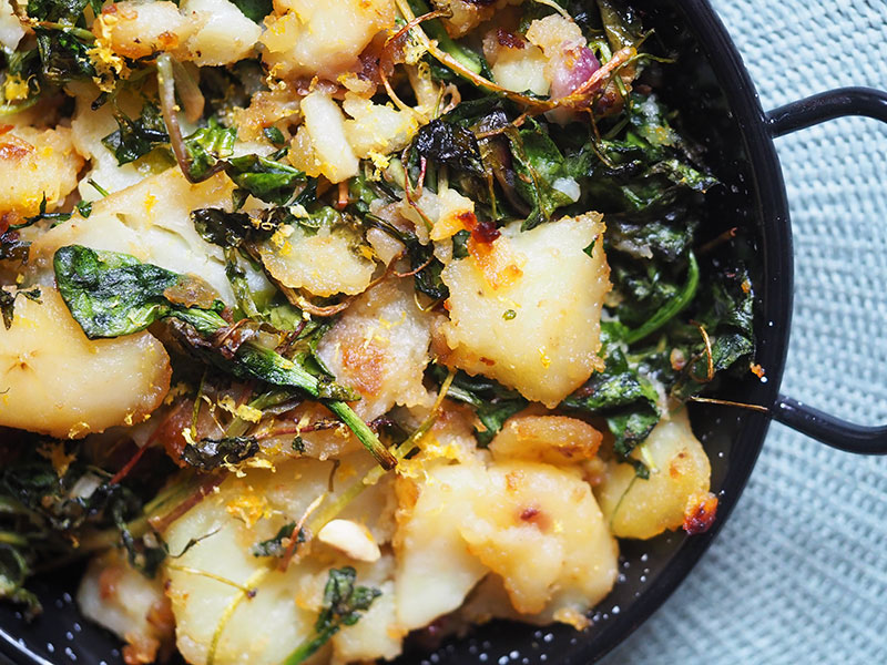 potatoes and greens recipe