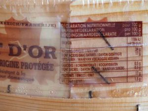 about food labelling