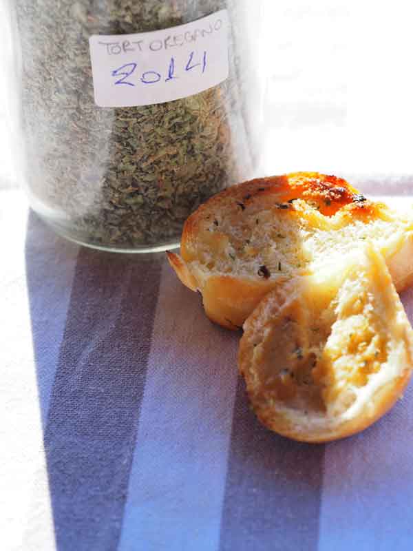mustard and oregano fried bread recipe