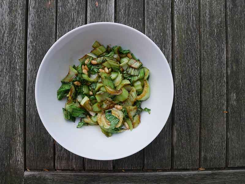 how to stir fry pak choi