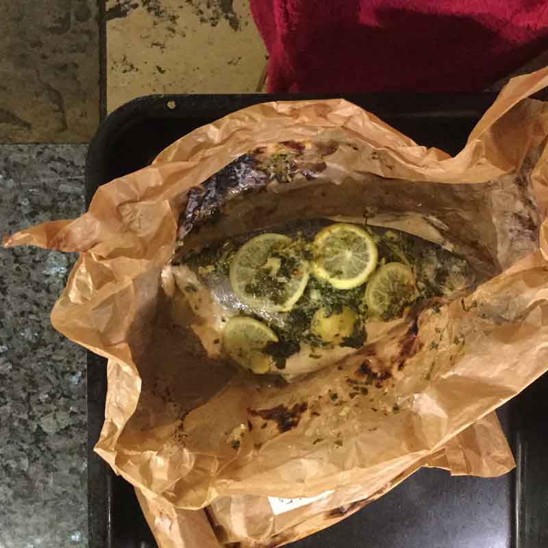sea bream en papillotte