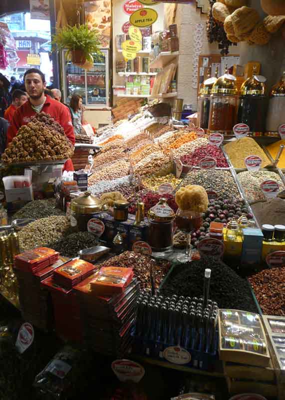 On the way to the spice market (the place virtually fizzes with inspiration for foodies) I visited Yashim's knife shop