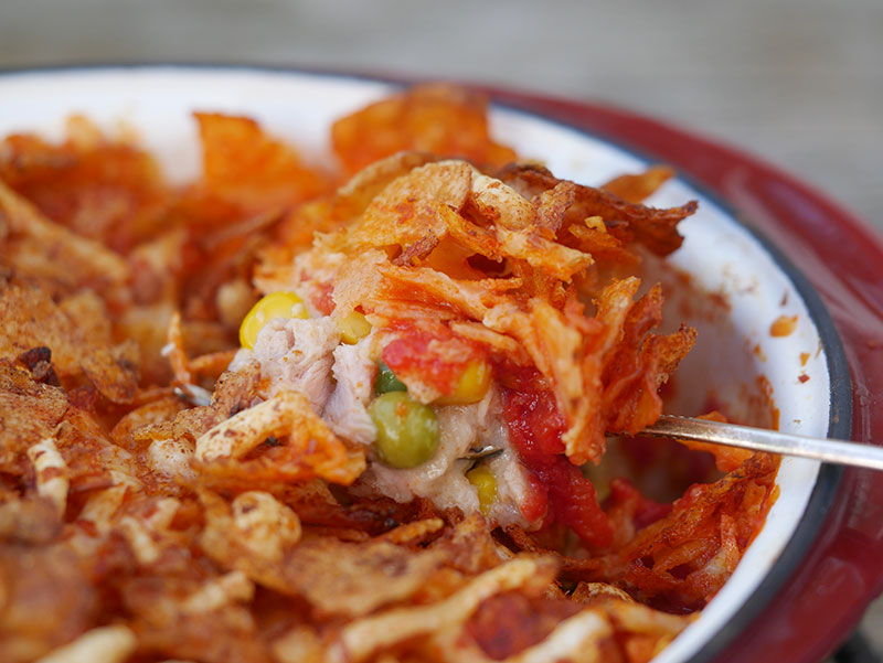 tuna pie with crisp topping recipe
