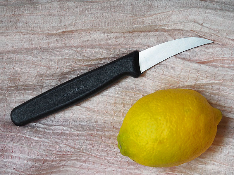 A turning or paring knife