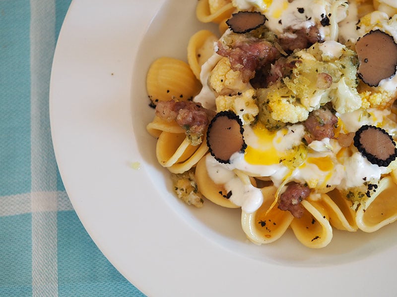 cauliflower and sausage pasta recipe