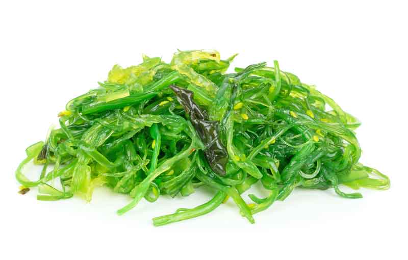 Wakame seaweed also makes a good salad