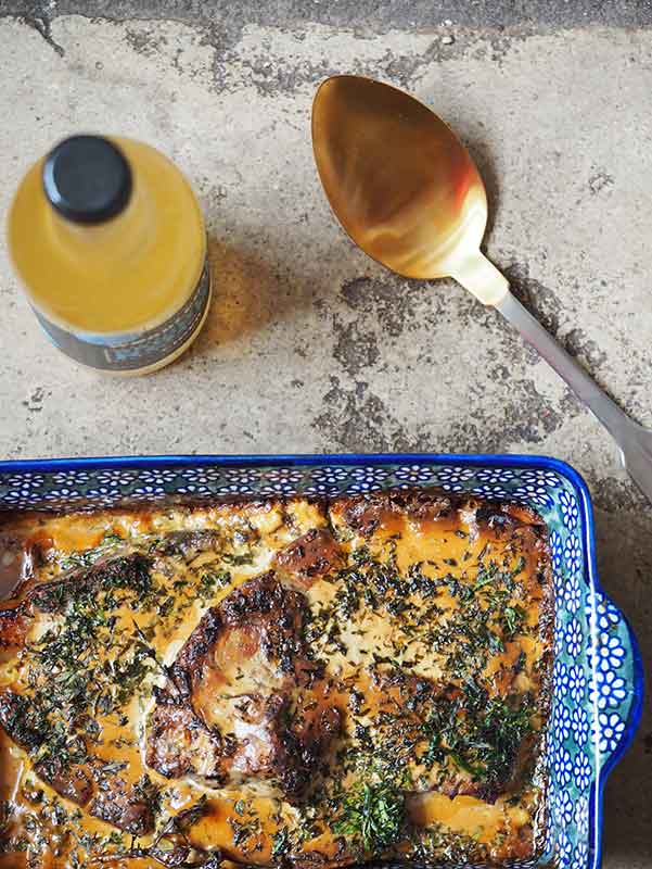 Tom Stephens' pork chops with cider