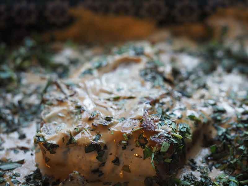 Tom Stephens' pork chops with cider